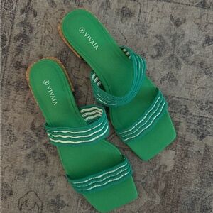 VIVAIA Green Women's Sandals